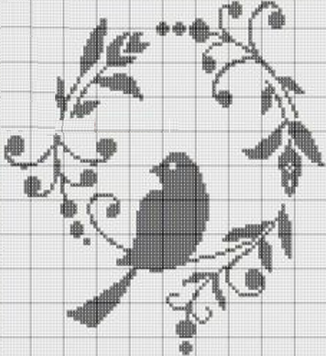 Монохромная вышивка